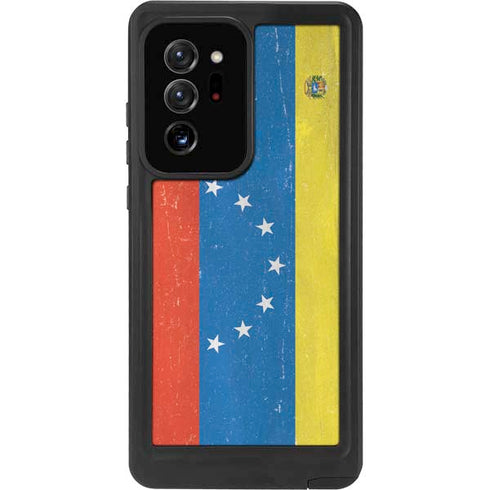 Venezuela Flag Distressed Galaxy Note20 Ultra 5G Waterproof Case